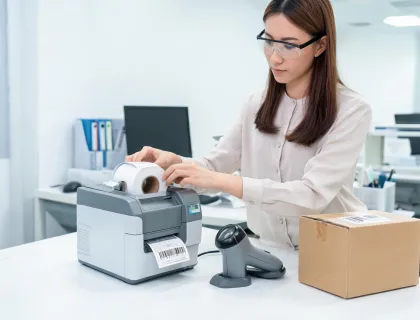 Sample coordinator testing label rolls