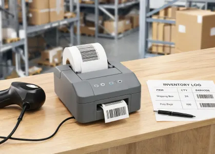 Barcode label roll